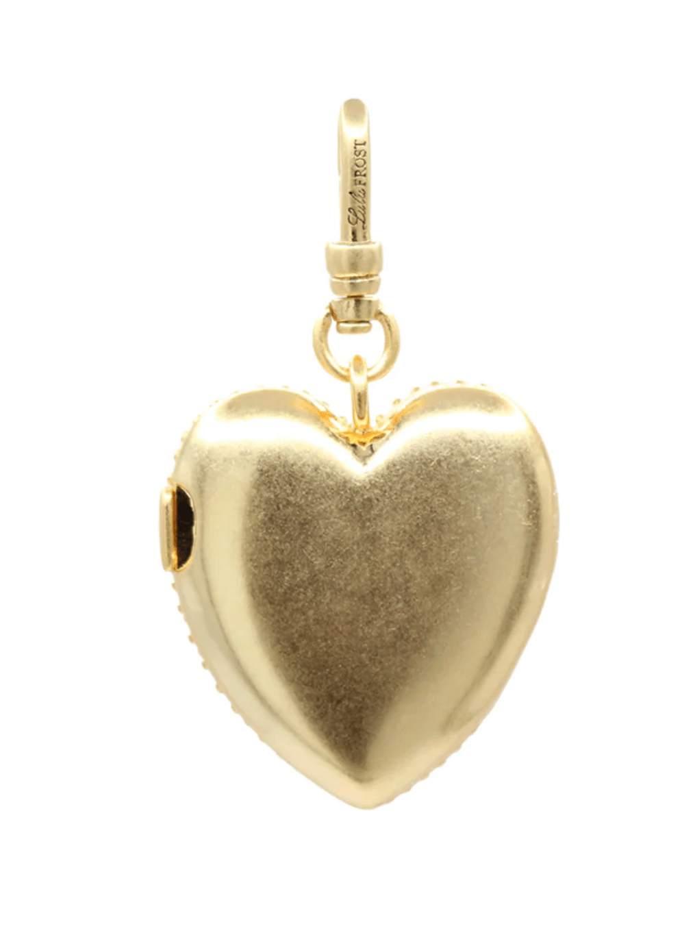 Studded Pearl Heart Locket Charm - Detour Boutiques