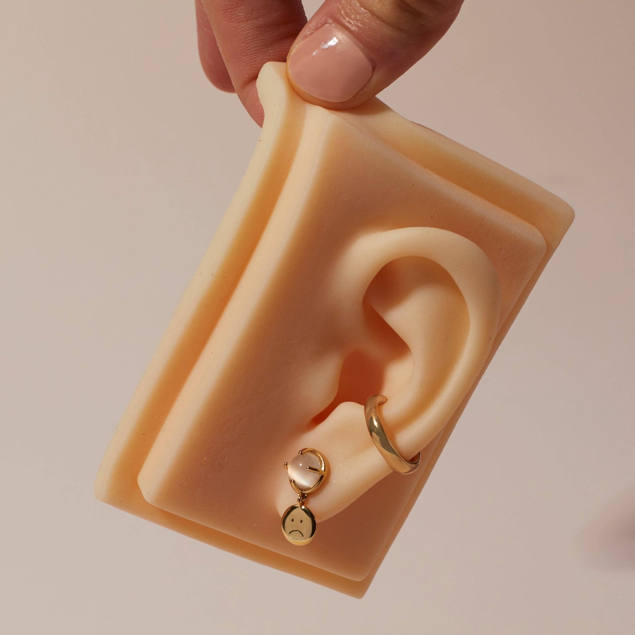Studio Grun - Dome Ear Cuff in Medium/Silver - Detour Boutiques