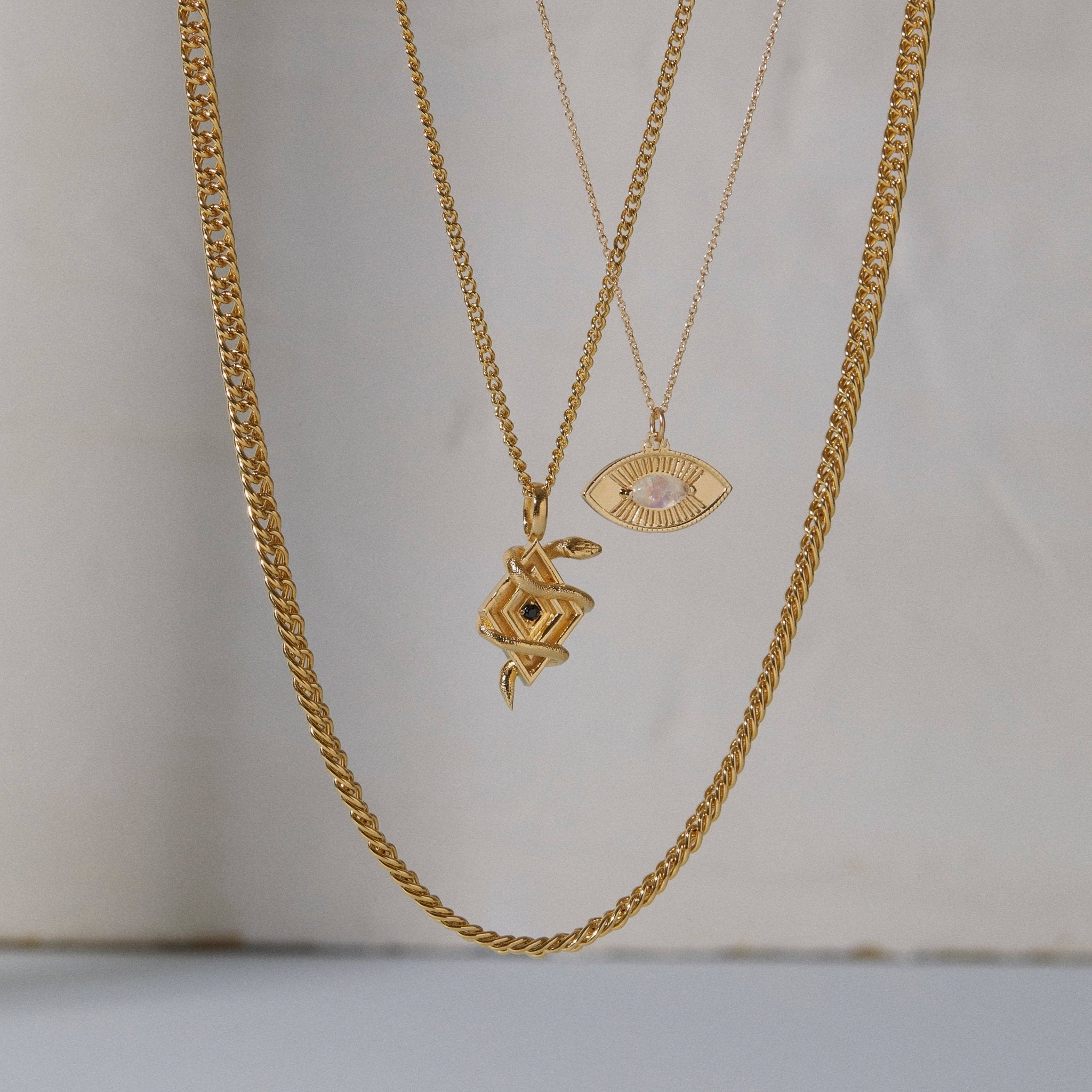 Studio Grun - Slither Necklace in Gold - Detour Boutiques