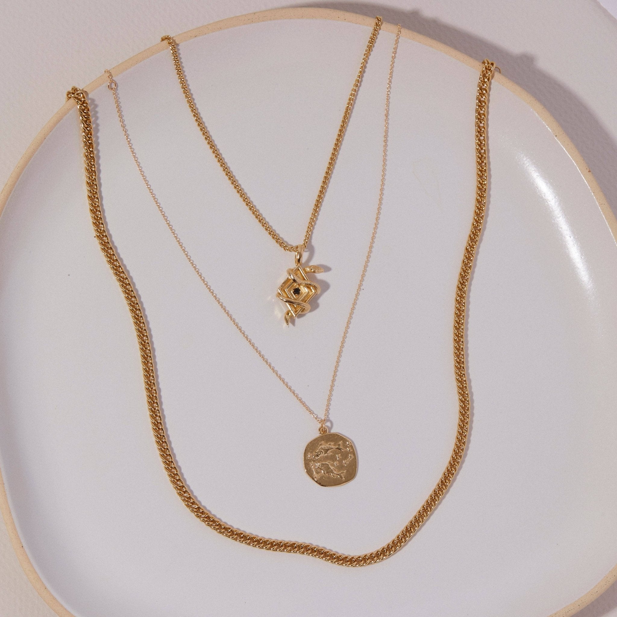 Studio Grun - Slither Necklace in Gold - Detour Boutiques