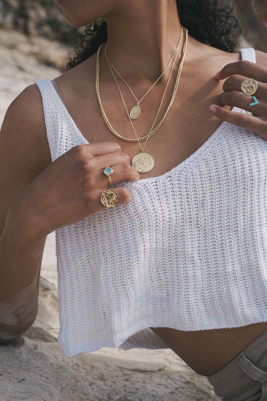 Studio Grun - Slither Necklace in Gold - Detour Boutiques