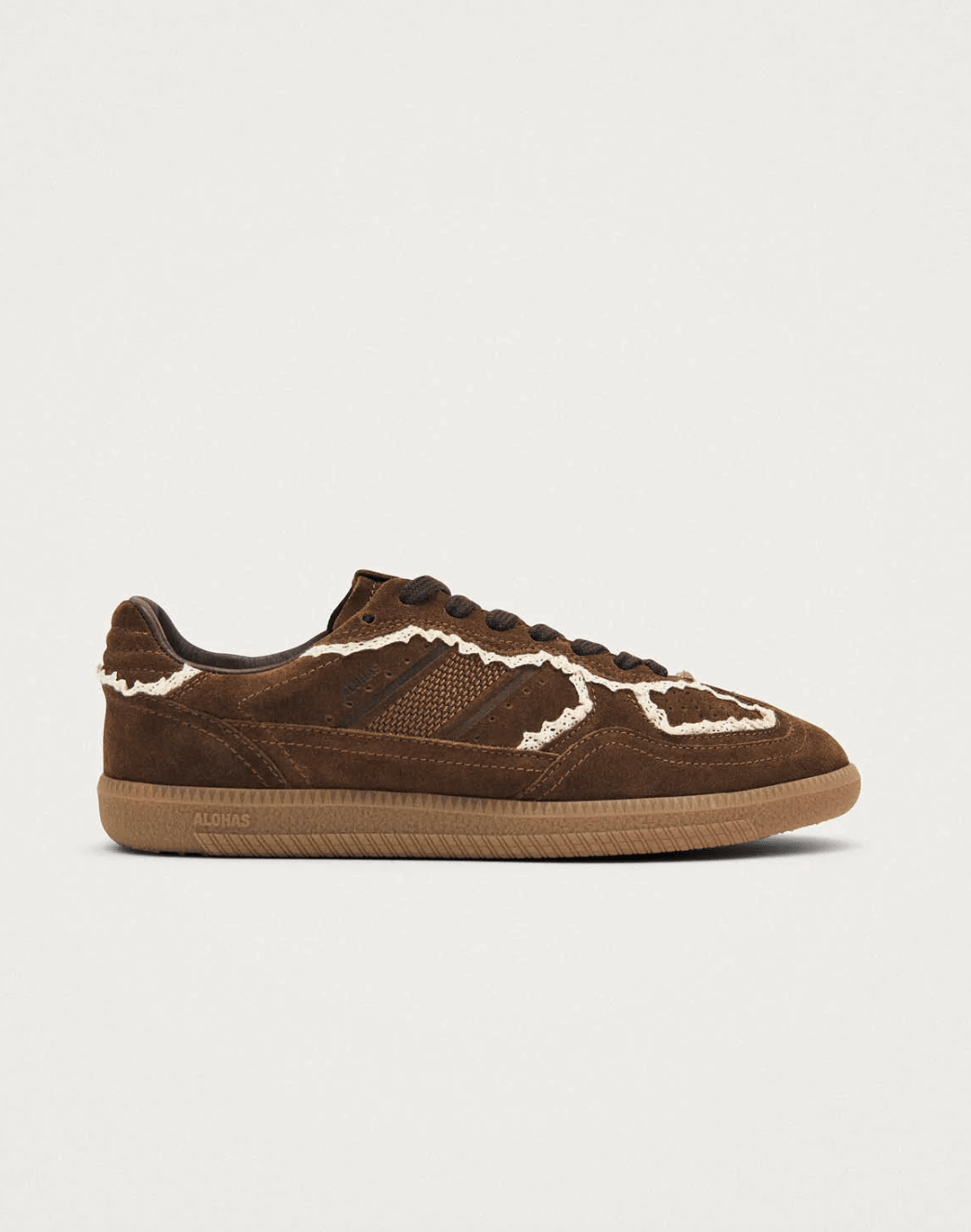 Tb.490 Crochet Chocolate Leather Sneakers - Detour Boutiques