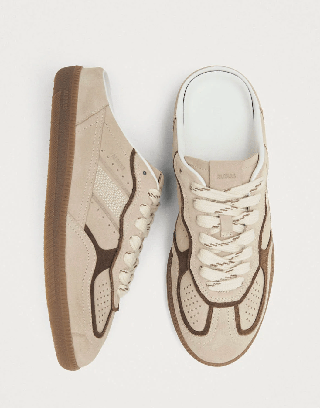 Tb.490 Mule Cream Leather Sneakers - Detour Boutiques