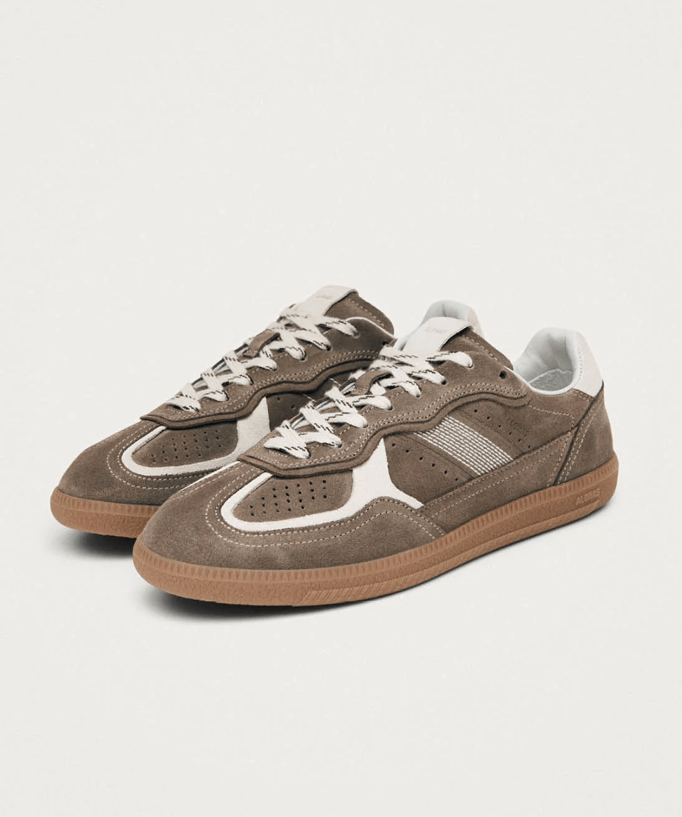 Tb.490 Rife Taupe Leather Sneakers - Detour Boutiques