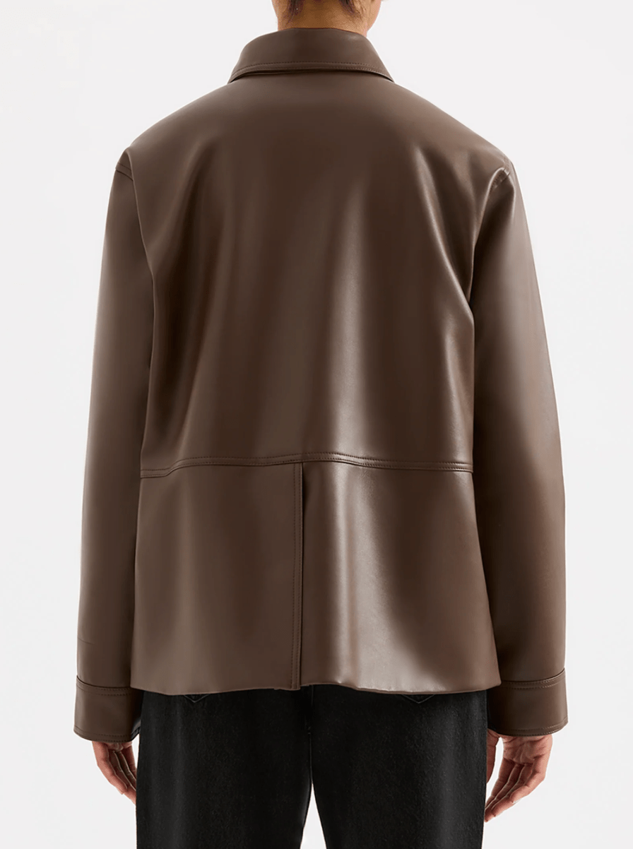 Telsey Faux Leather Jacket - Detour Boutiques