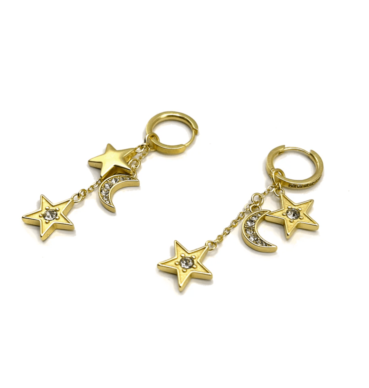 The Celestial Drop Earrings - Gold - Detour Boutiques