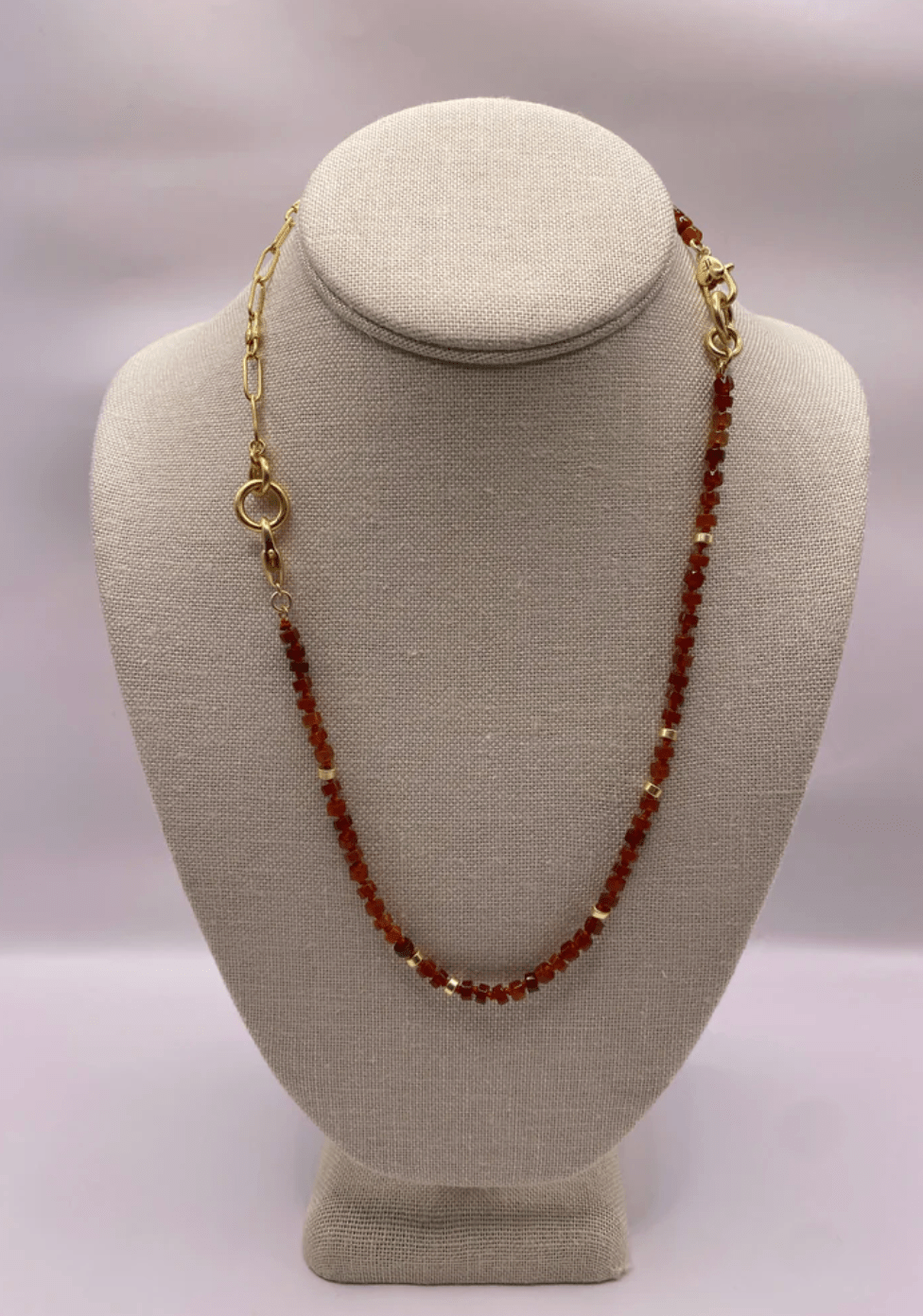 The Convertible Carnelian Necklace/Bracelet Set - Detour Boutiques