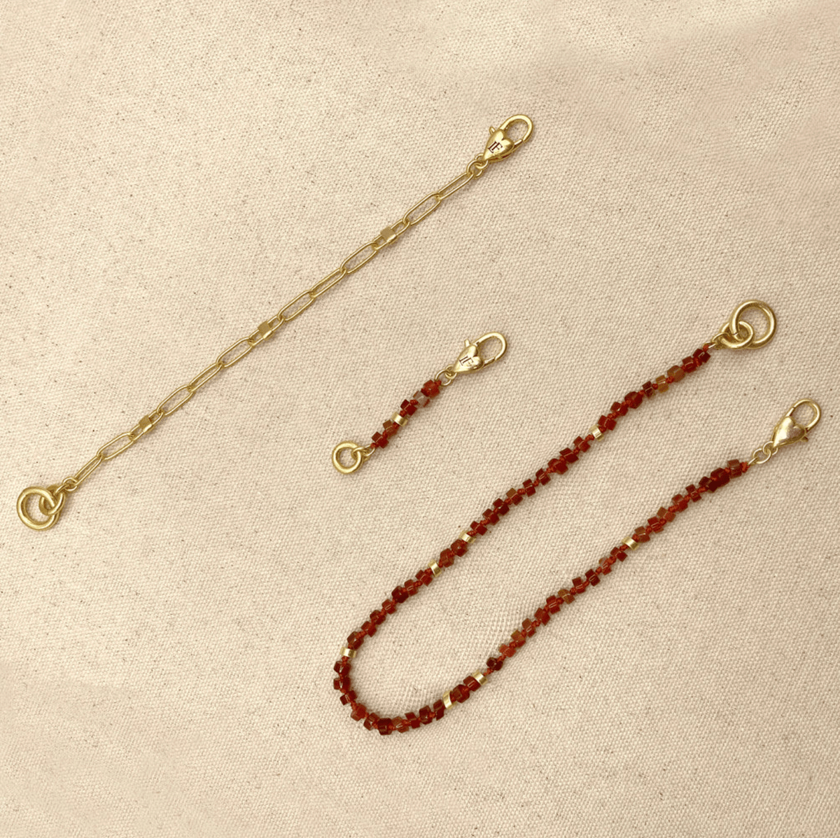 The Convertible Carnelian Necklace/Bracelet Set - Detour Boutiques