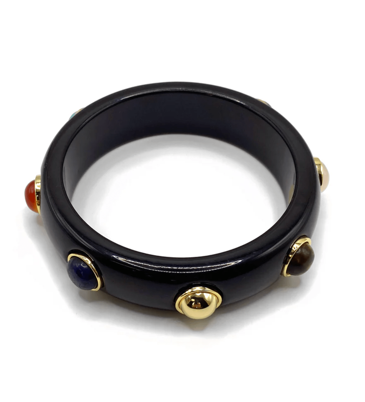 The Diana Resin Gemstone Bangle - Detour Boutiques