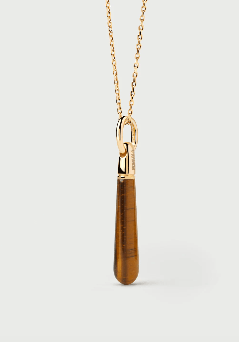 Tiger Eye Large Drop pendant - Detour Boutiques