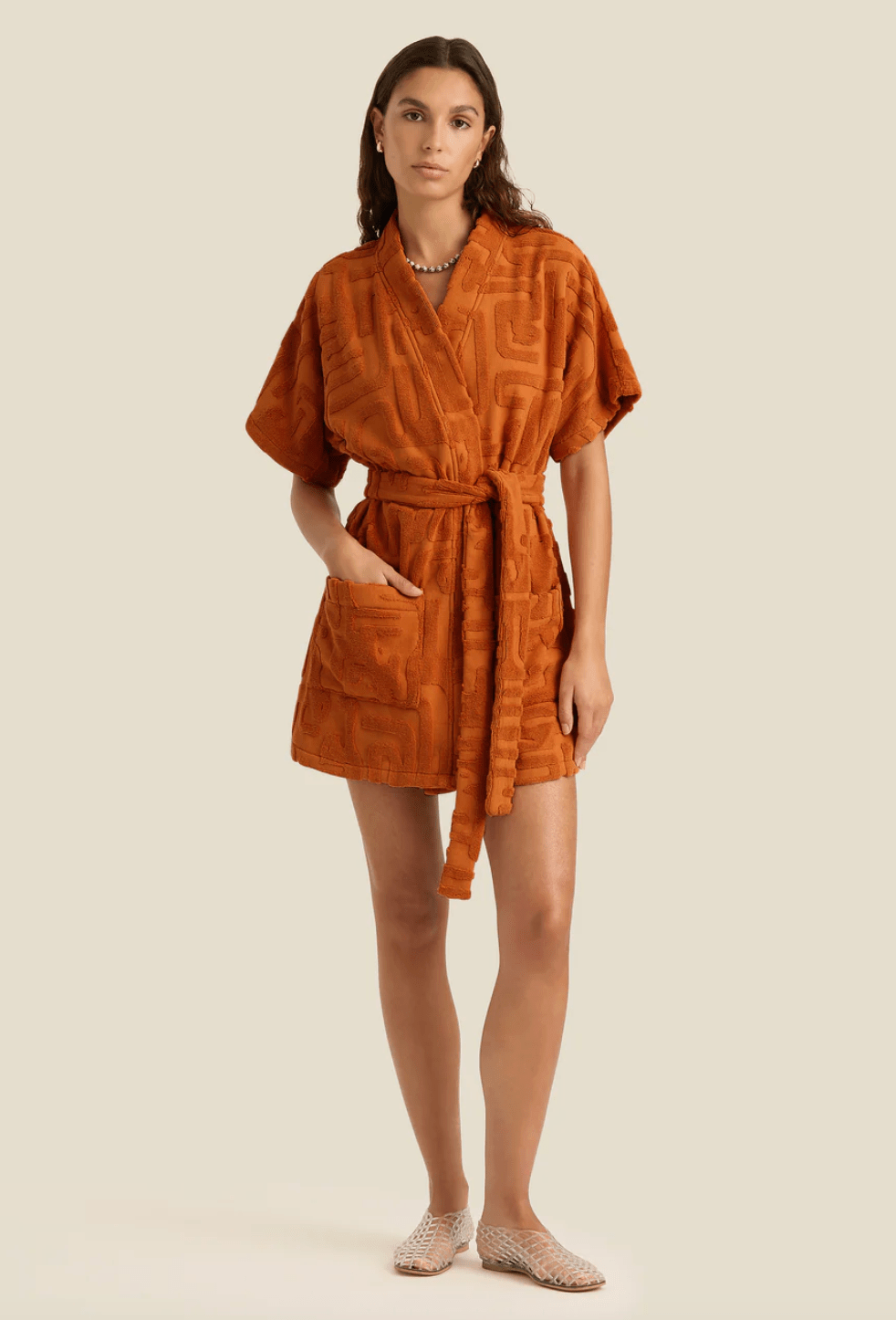 Towelling Mini Robe - Detour Boutiques