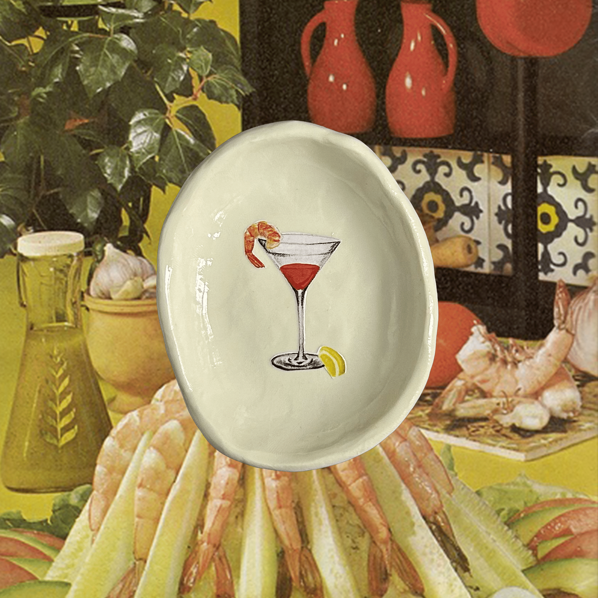 Wear Your Snacks - Shrimp Cocktail Dish - Detour Boutiques