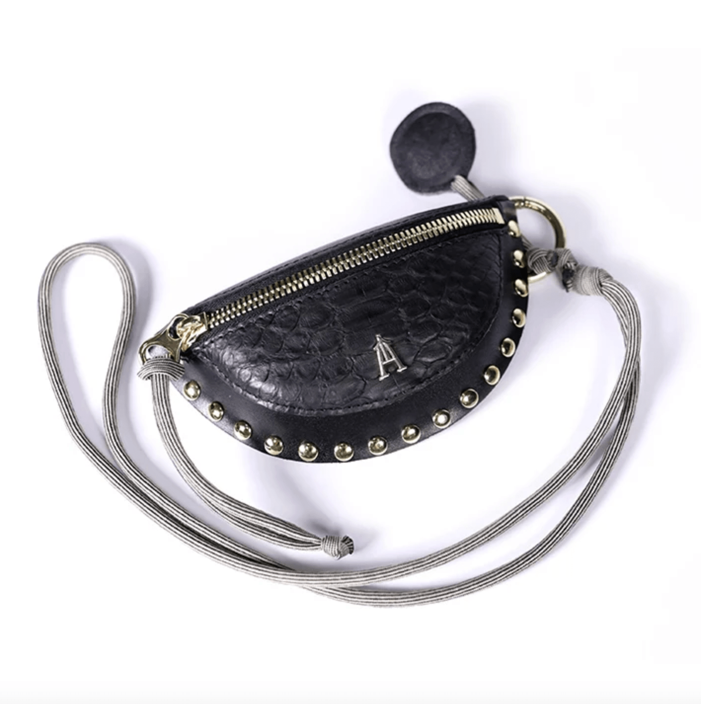 Winou Clou Calf Leather Python Black - Detour Boutiques