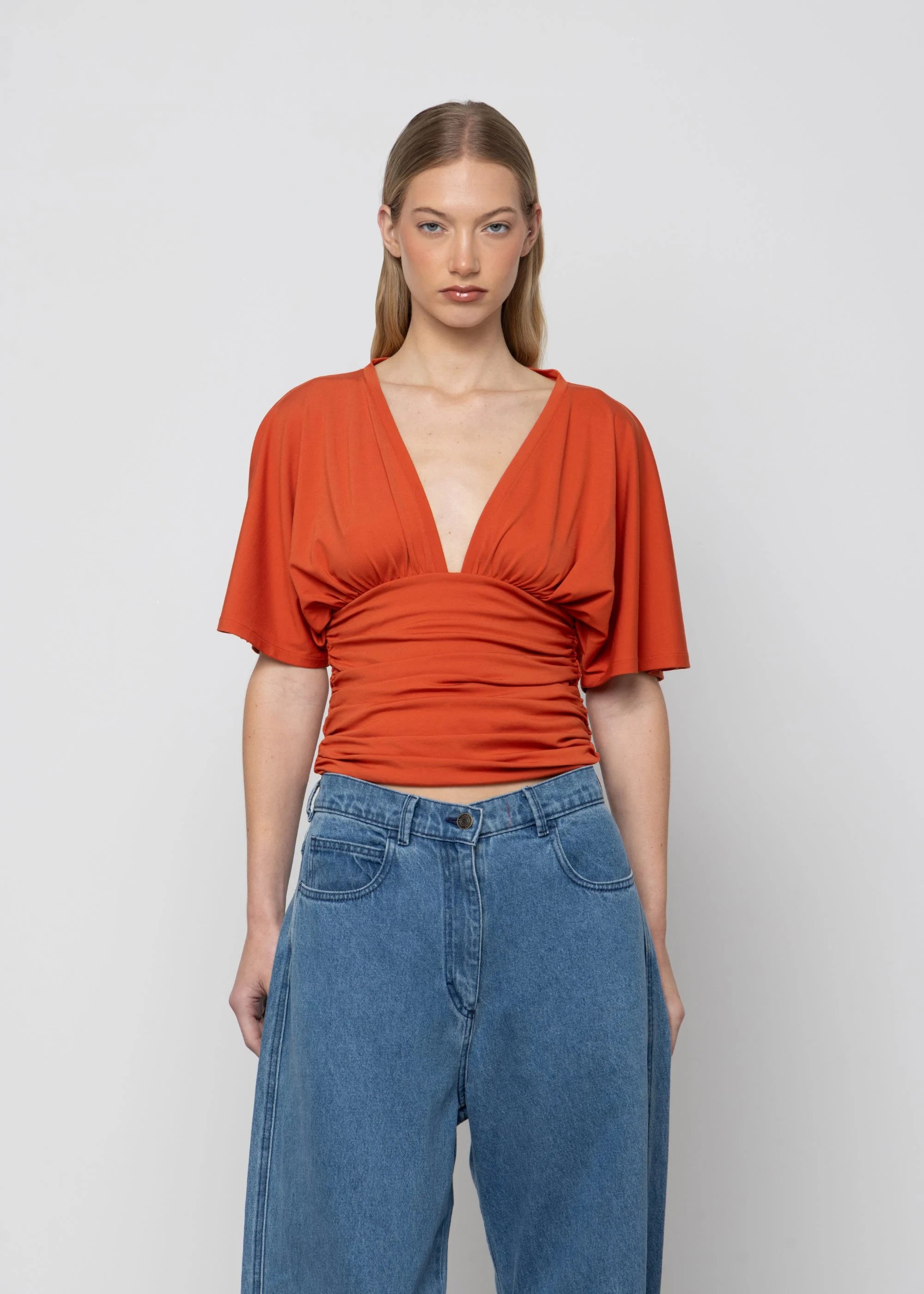 Low V Kimono Top