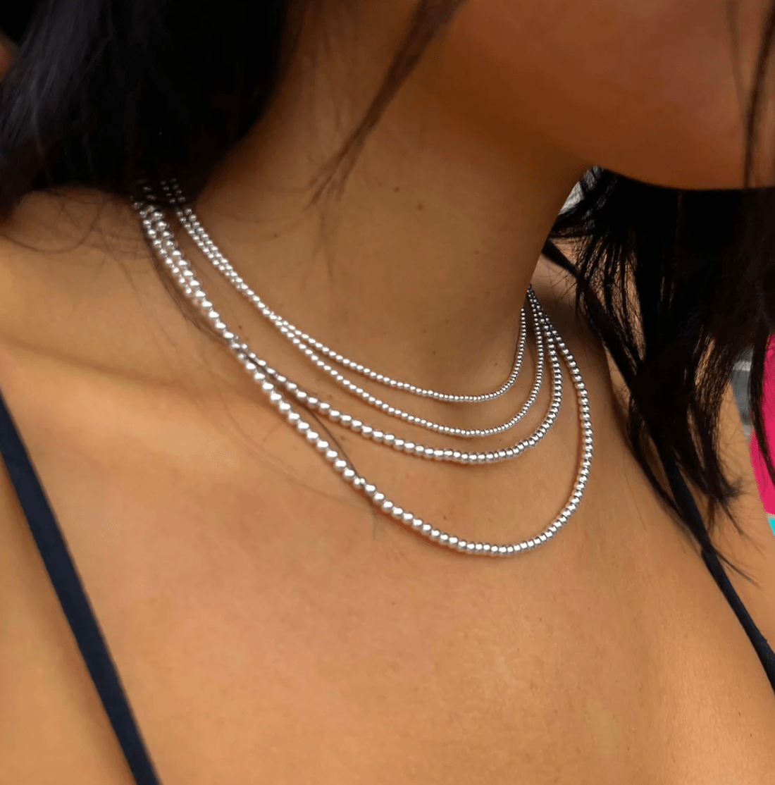 2MM Signature Beaded Necklace - Detour Boutiques