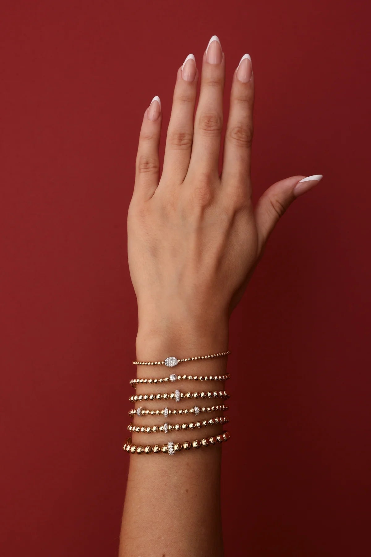 3mm Signature Bracelet with 14k Diamond Rondelle - Detour Boutiques