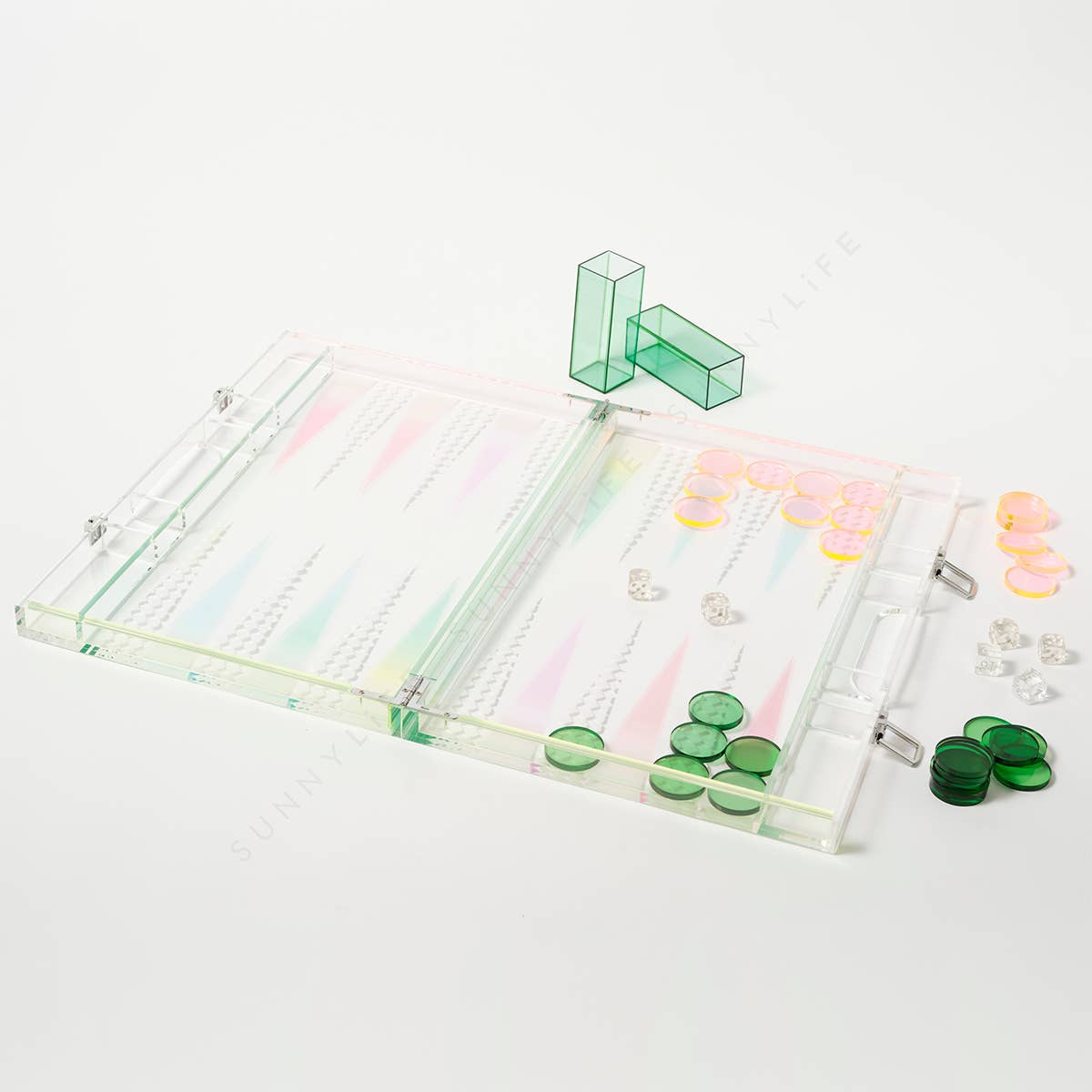 Sunnylife - Ombre Lucite Backgammon Sherbert