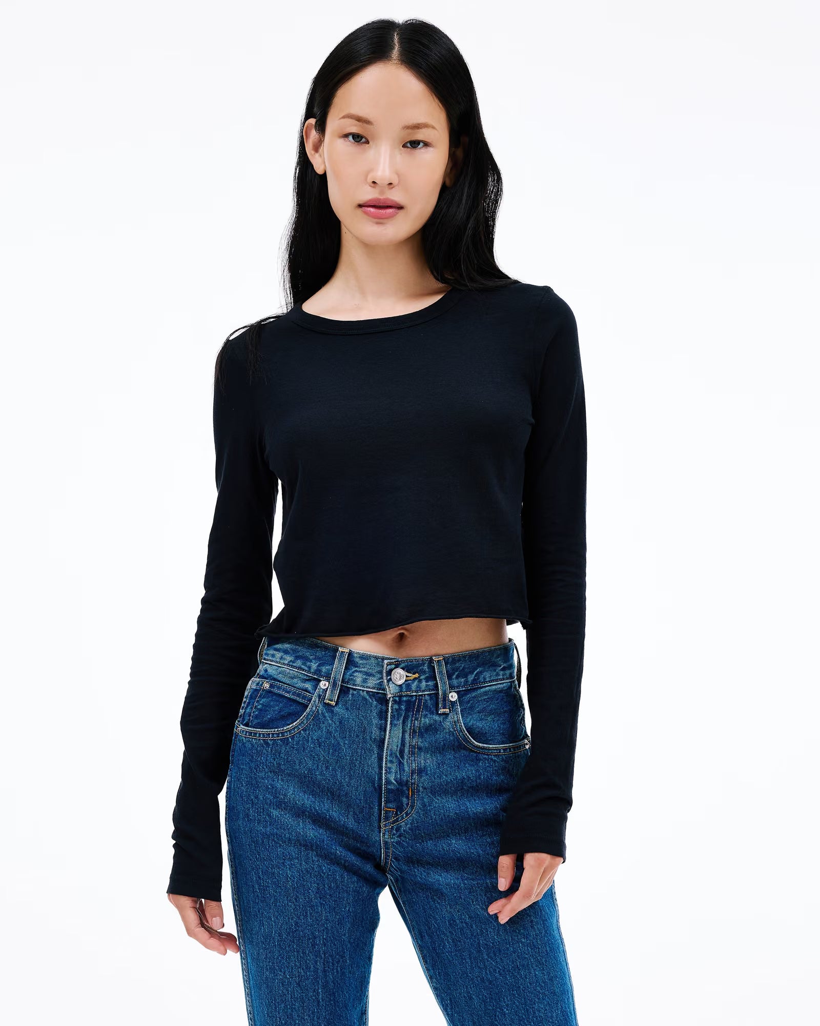 Baby Long Sleeve Crop Tee