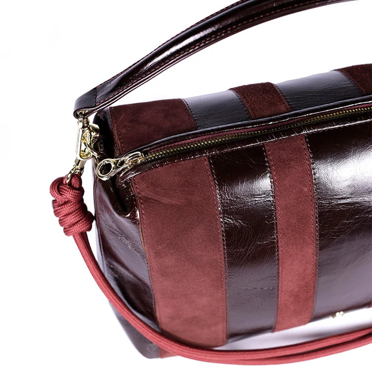 Halo Stripe Acajou Burgundy