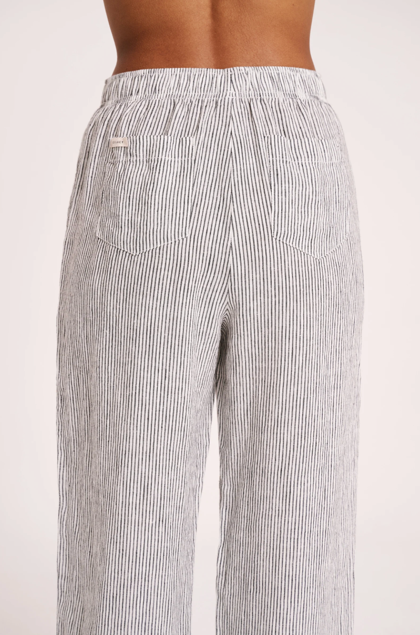 Lounge Stripe Linen Pant
