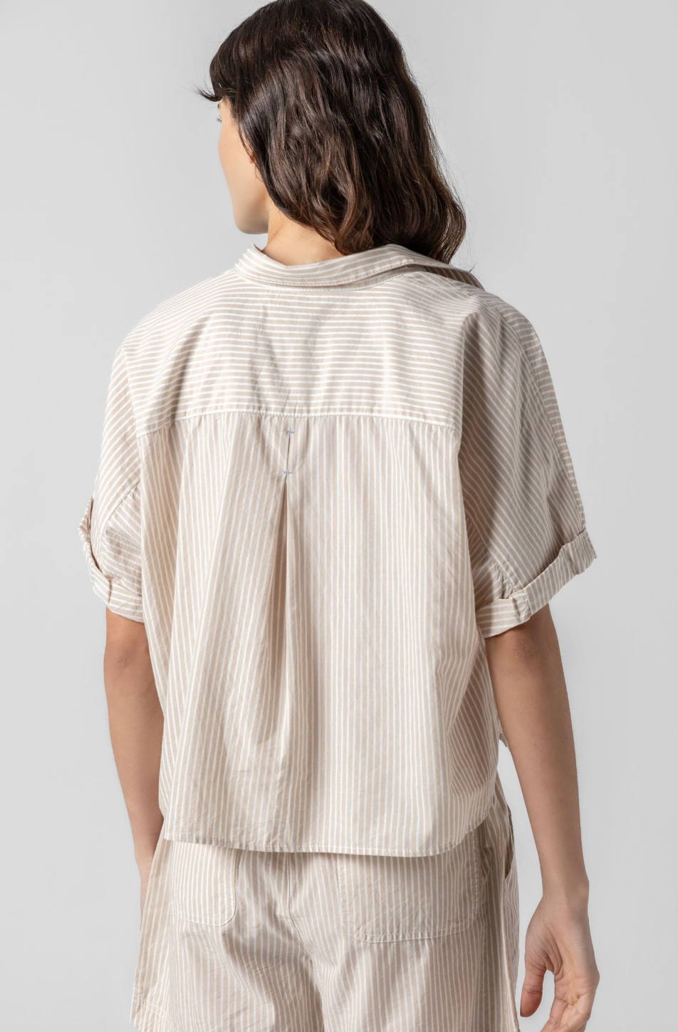 Striped Boxy Button Down
