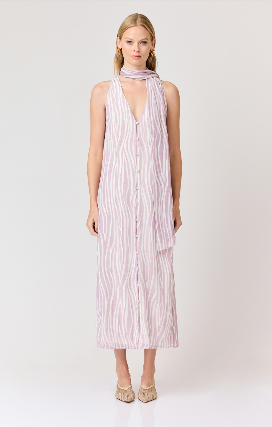 Zuri Chiffon Midi Dress