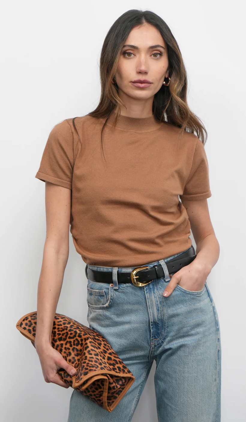 Darcy Ruched Sides Knit Top