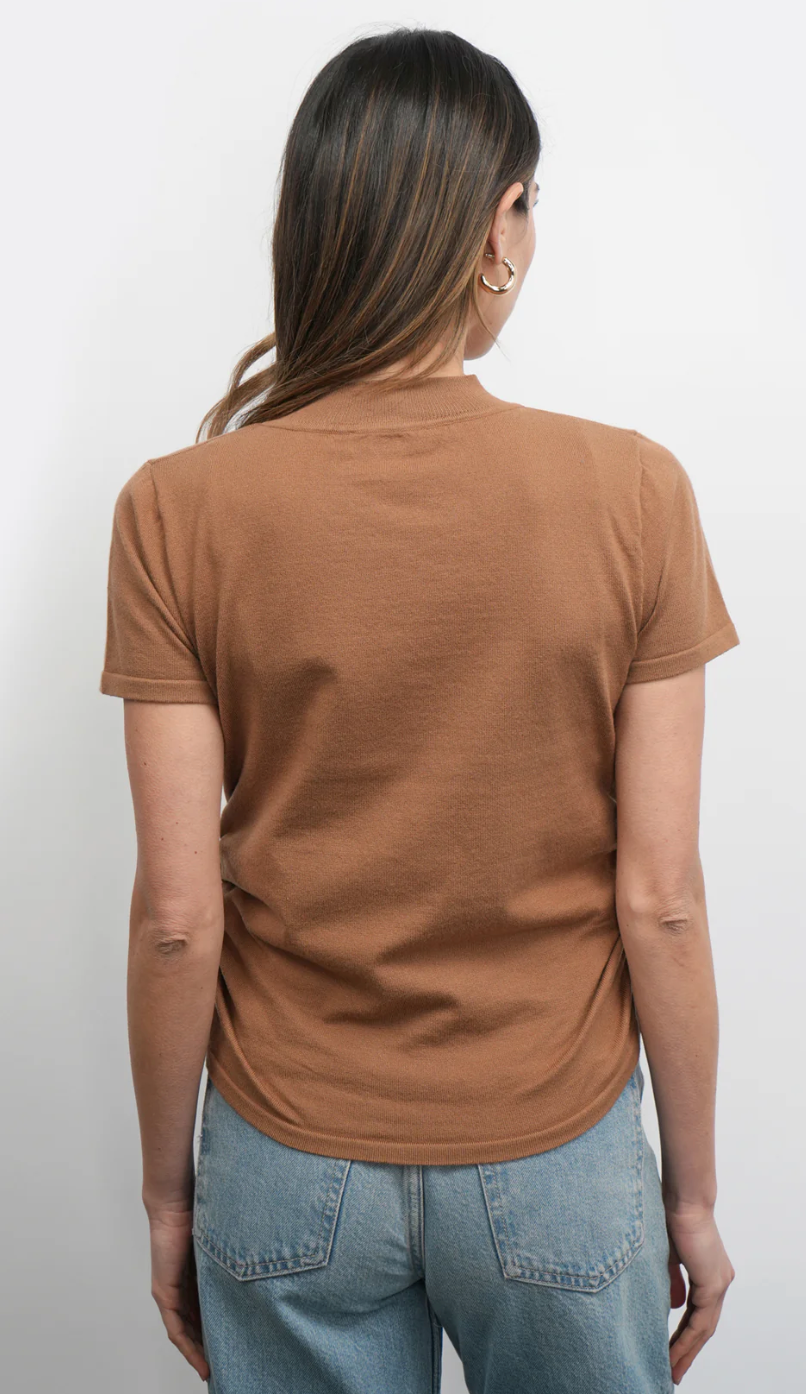Darcy Ruched Sides Knit Top