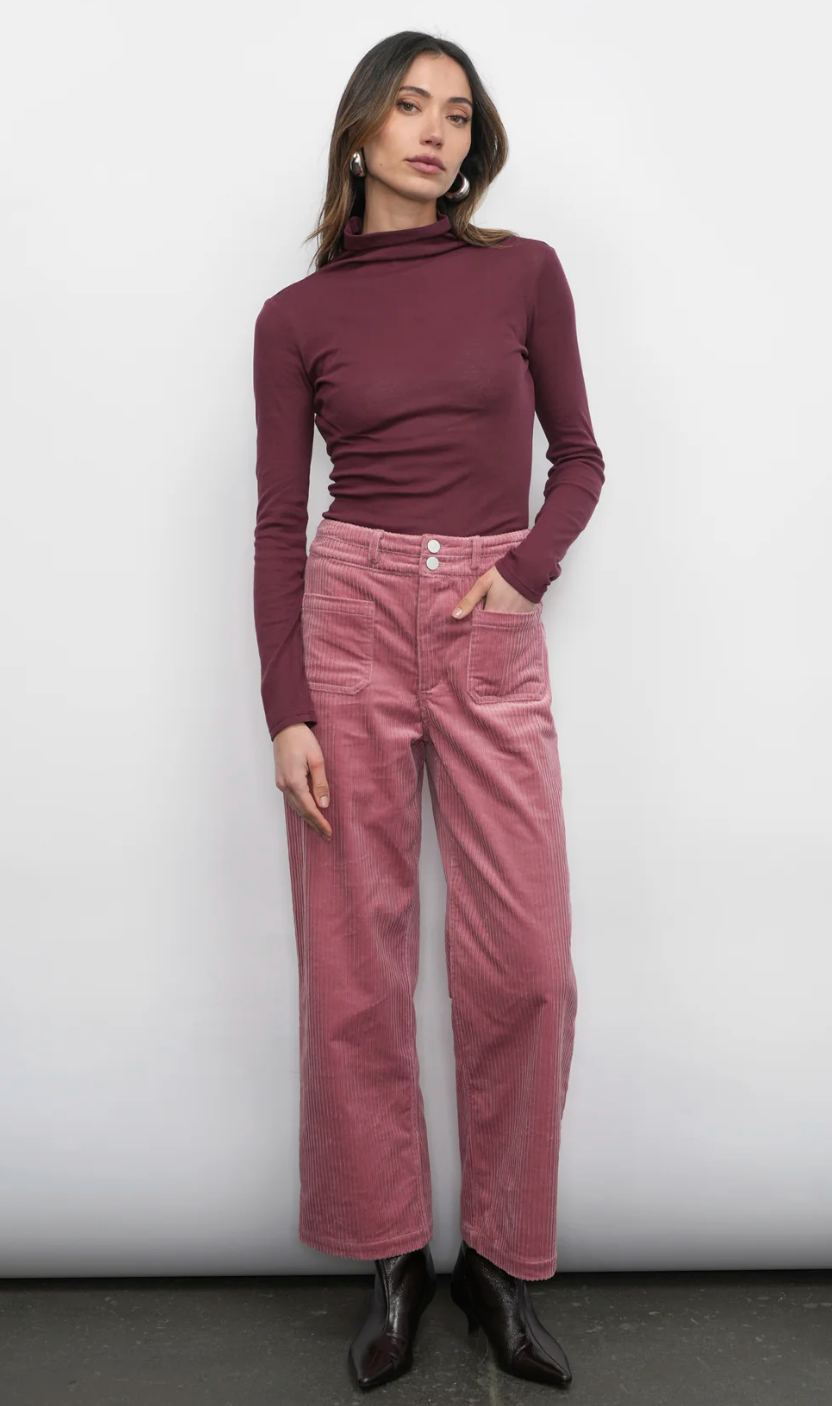 Deena Straight Leg Corduroy Pants