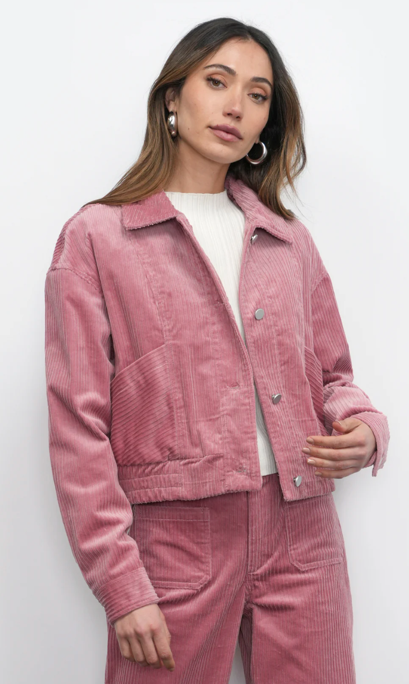 Dylanne Corduroy Jacket w/ Soft Jersey Lining