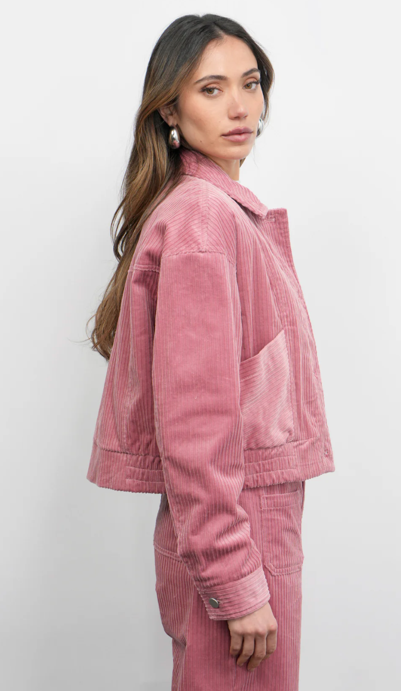 Dylanne Corduroy Jacket w/ Soft Jersey Lining