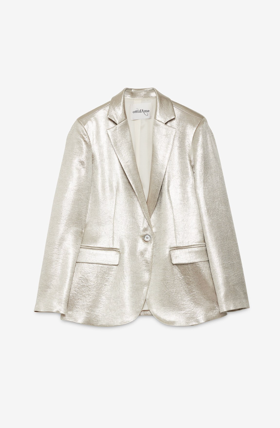 Jacket with shiny effect
