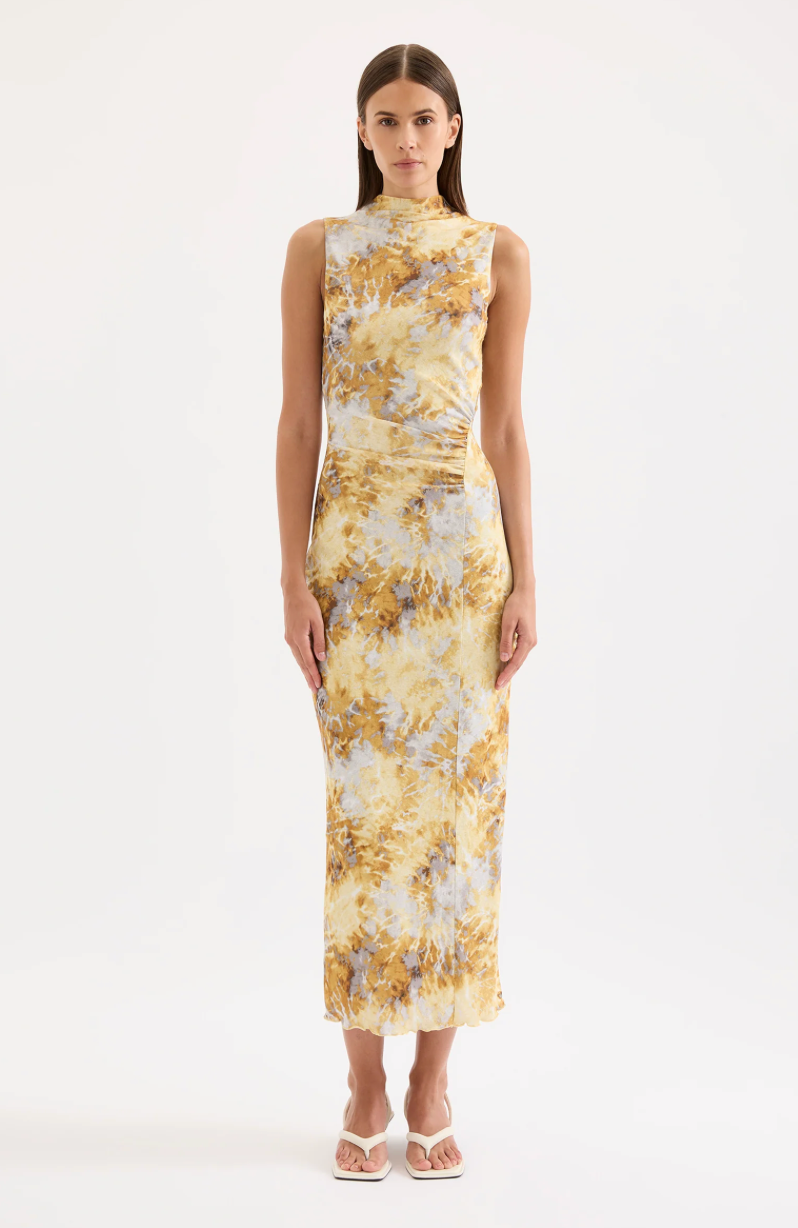 LUMINE MESH MAXI DRESS