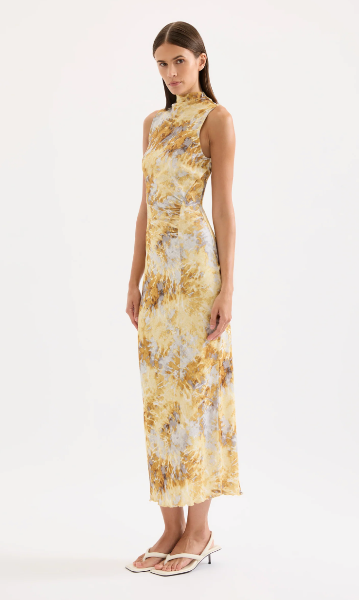 LUMINE MESH MAXI DRESS