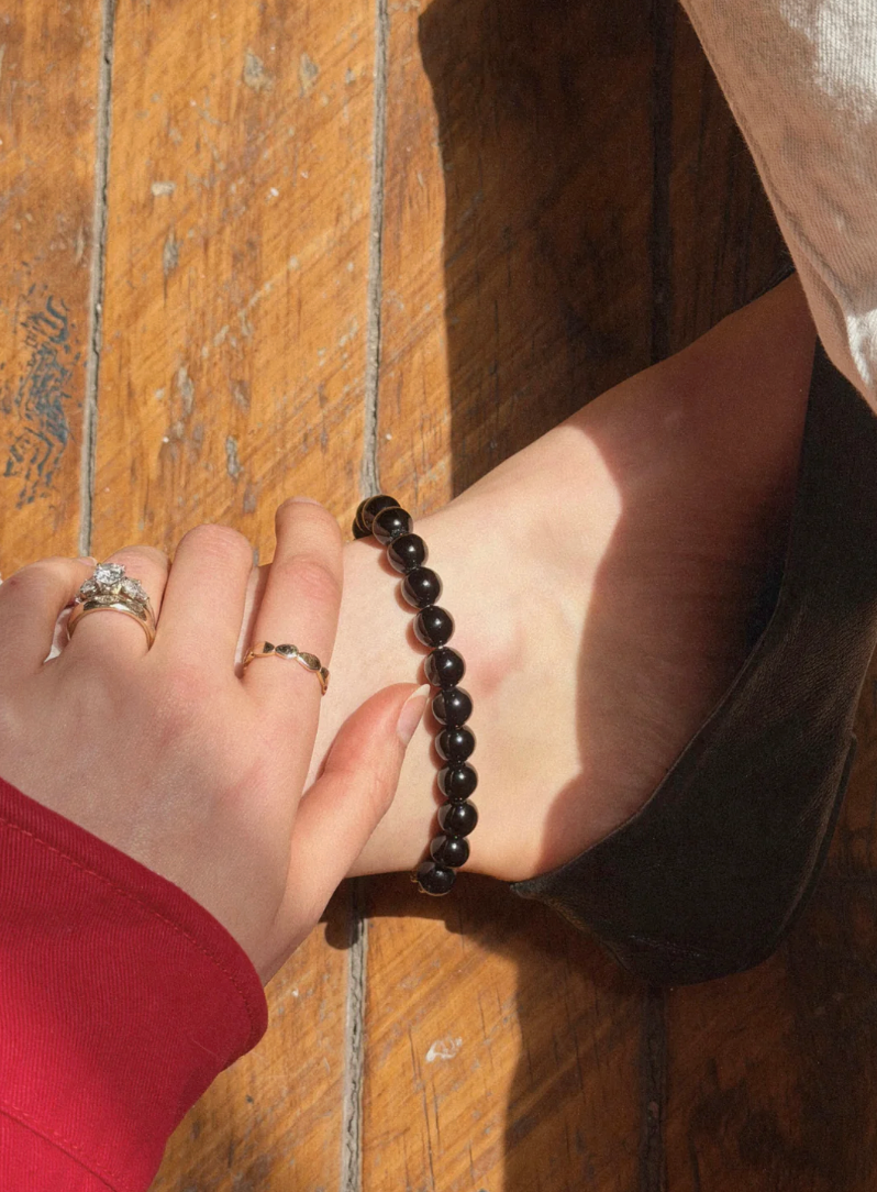PALOMA ANKLET BLACK ONYX