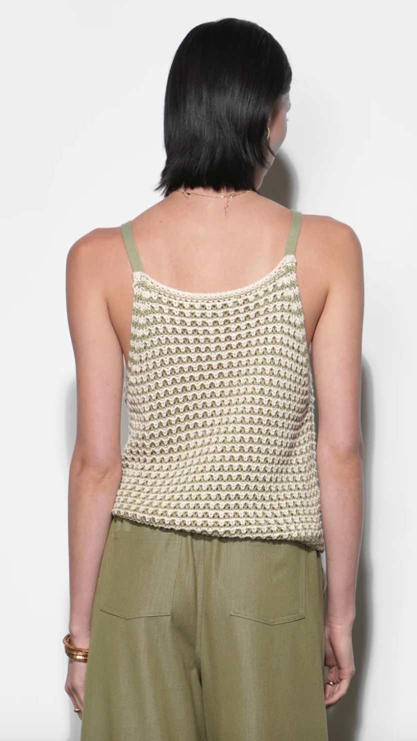 Quincy Crochet Knit Sleeveless Top