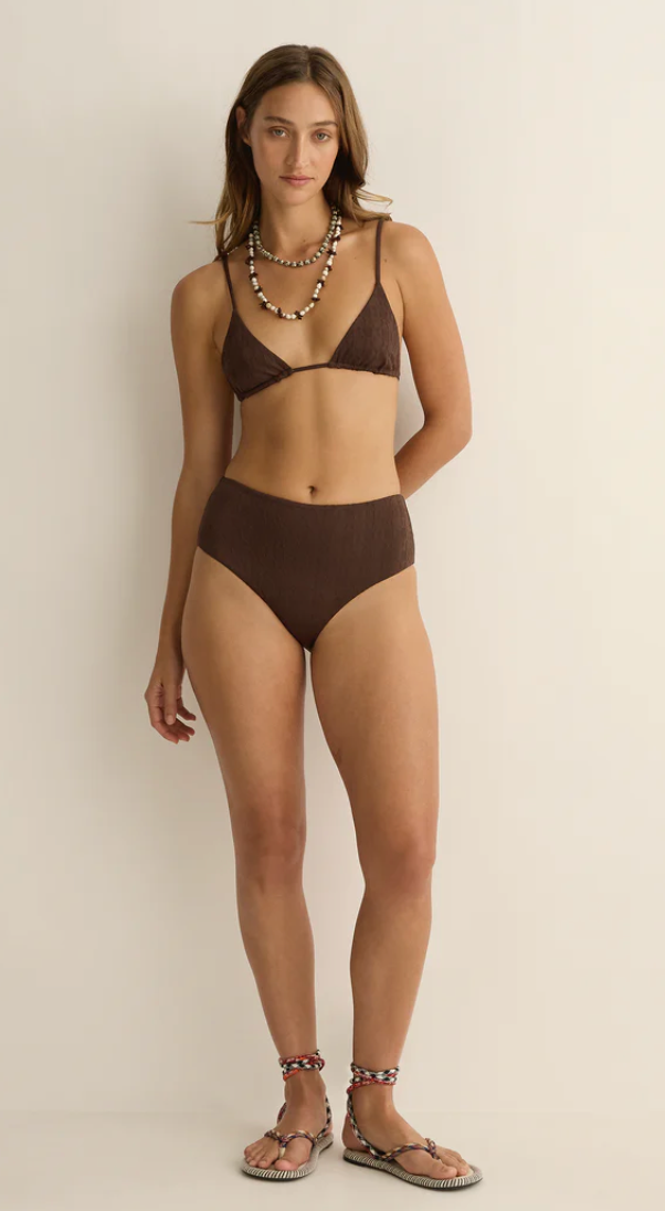 Rita Swim Top - Solstice Truffle