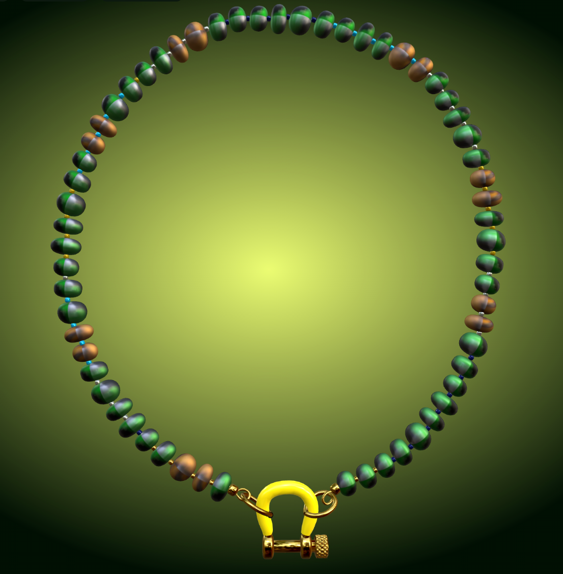 Build a Drip Malachite & Tiger Eye Necklace