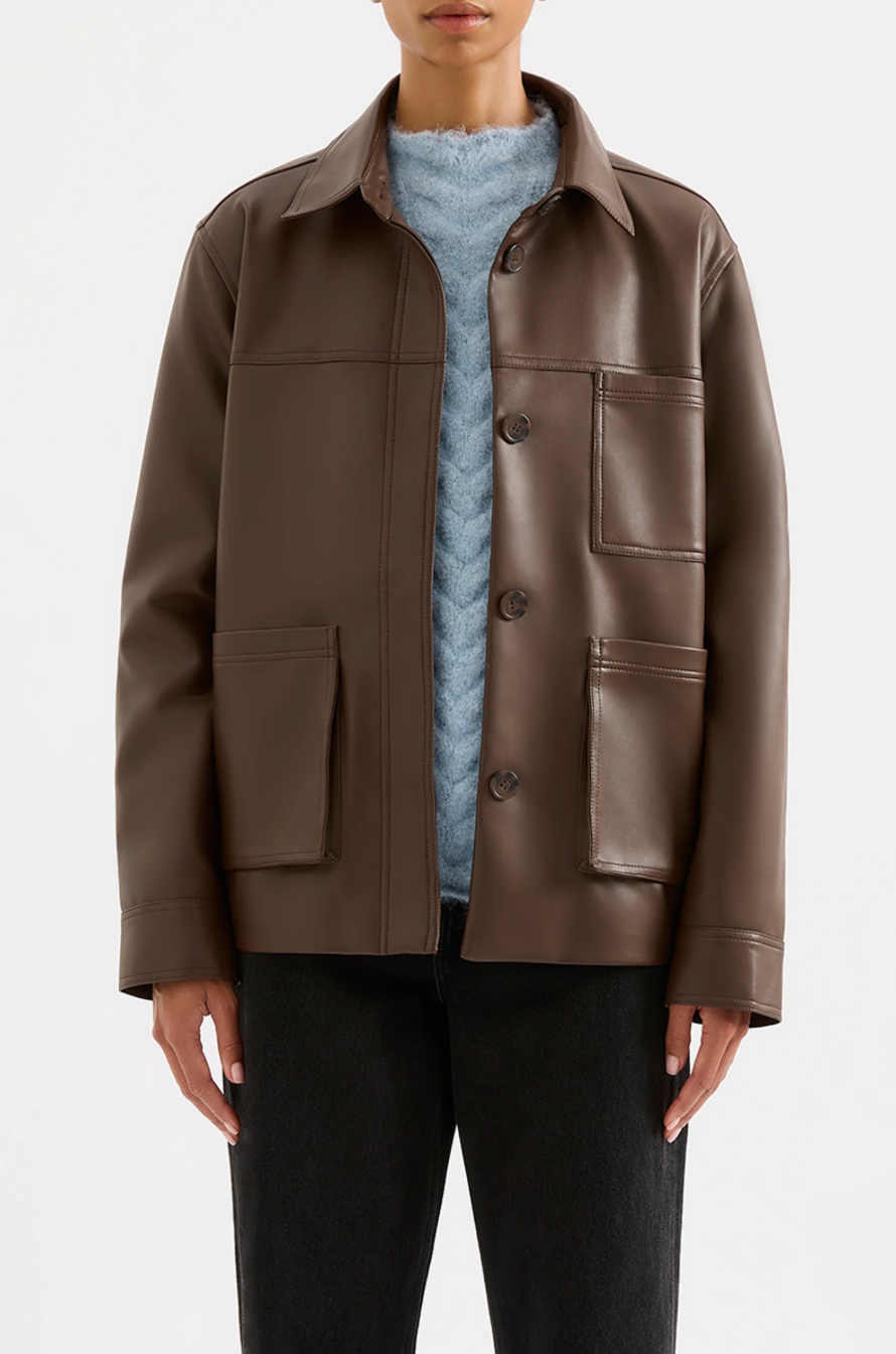 Telsey Faux Leather Jacket