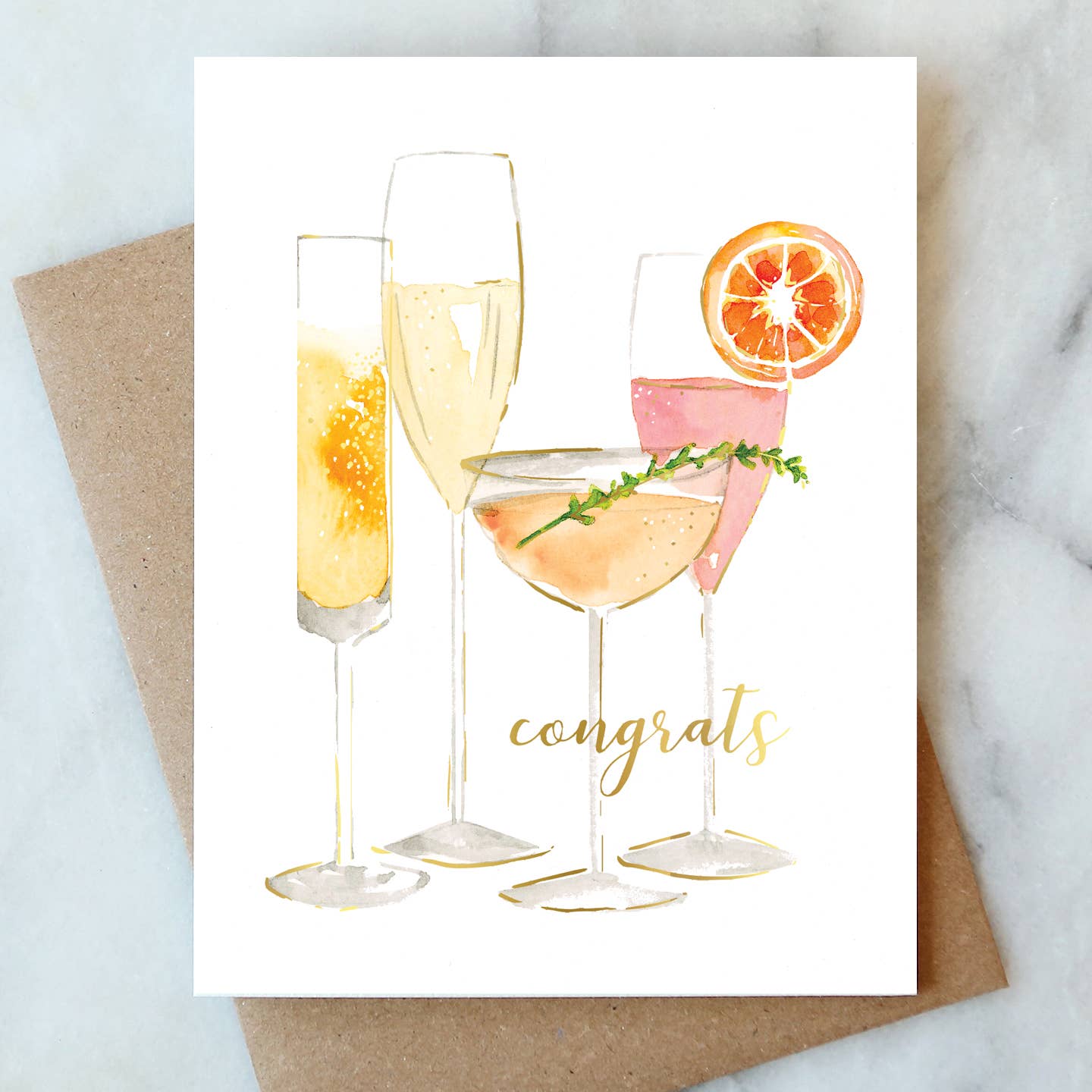 Abigail Jayne Design - Bubbly Congrats Greeting Card | Love Cheers Wedding Card - Detour Boutiques