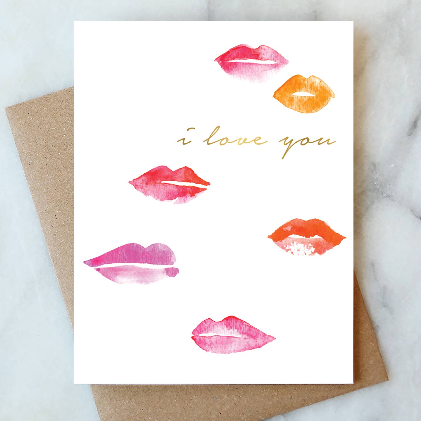 Abigail Jayne Design - Lips I Love You Greeting Card | Valentine Love Friendship - Detour Boutiques