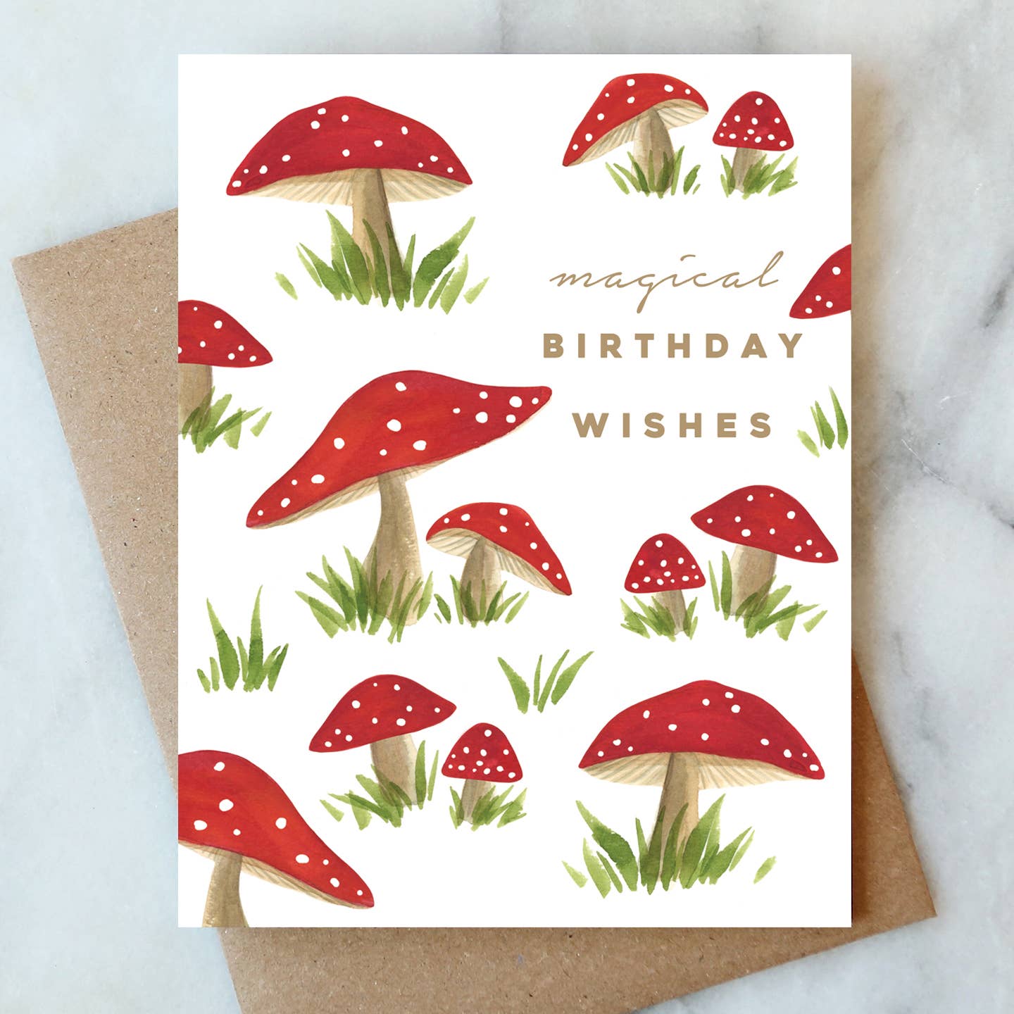 Abigail Jayne Design - Magical Mushrooms Birthday Greeting Card - Detour Boutiques
