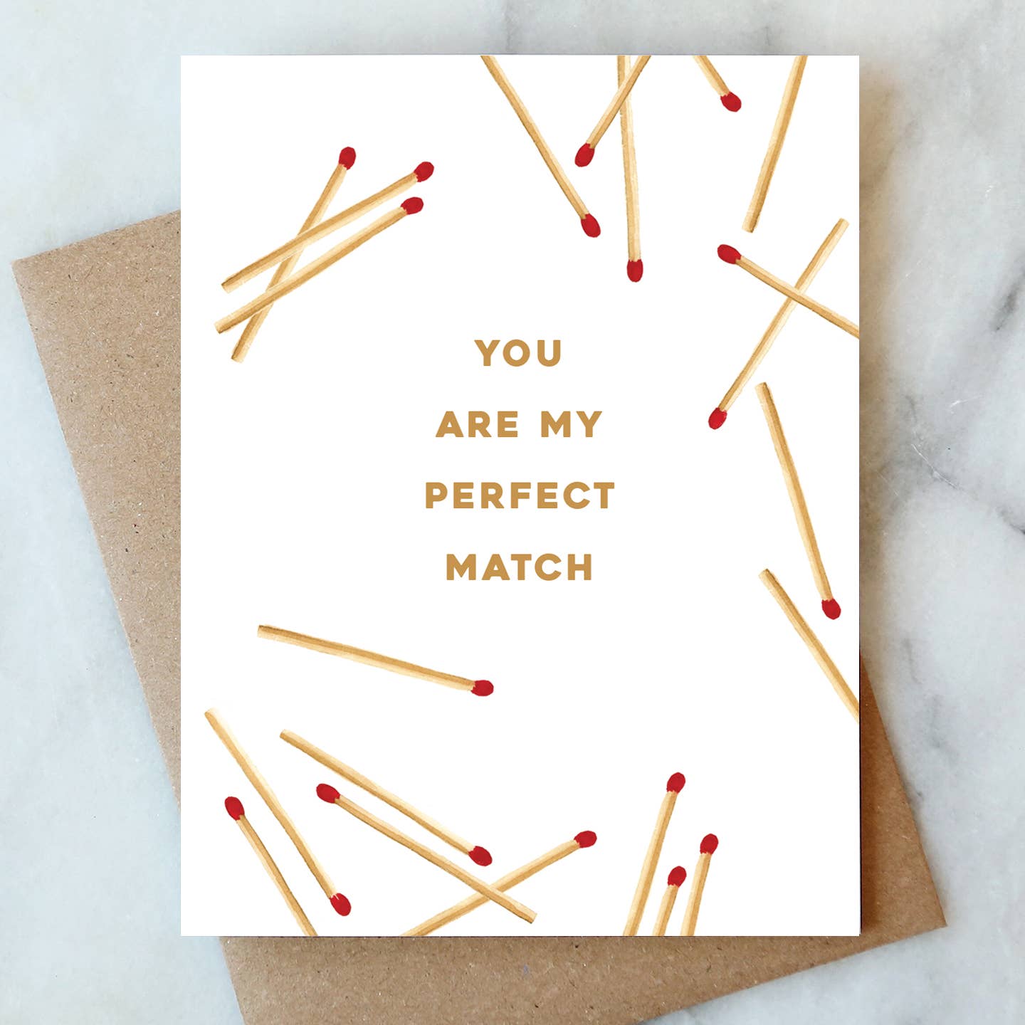 Abigail Jayne Design - Perfect Match Greeting Card | Valentine Love Friendship - Detour Boutiques