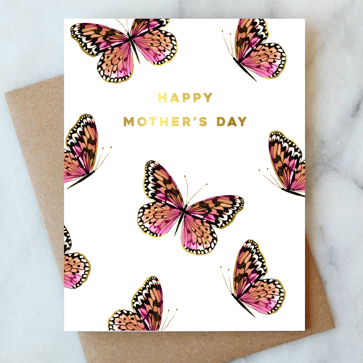 Abigail Jayne Design - Pink Butterfly Mom Greeting Card | Mother's Day & Seasonal - Detour Boutiques