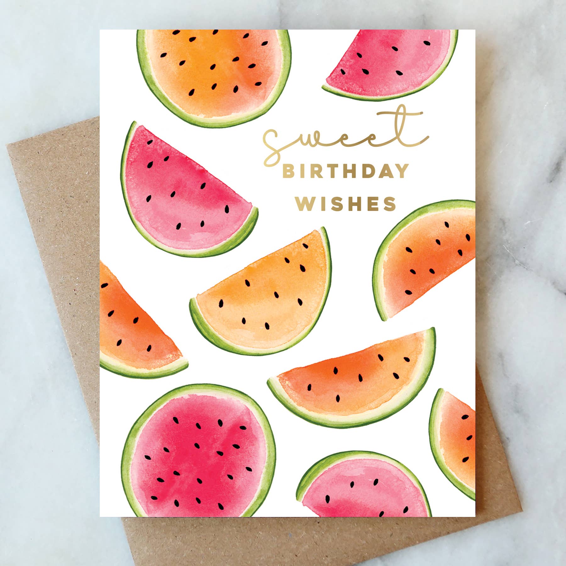 Abigail Jayne Design - Watermelon Greeting Card | Birthday Wishes Card - Detour Boutiques