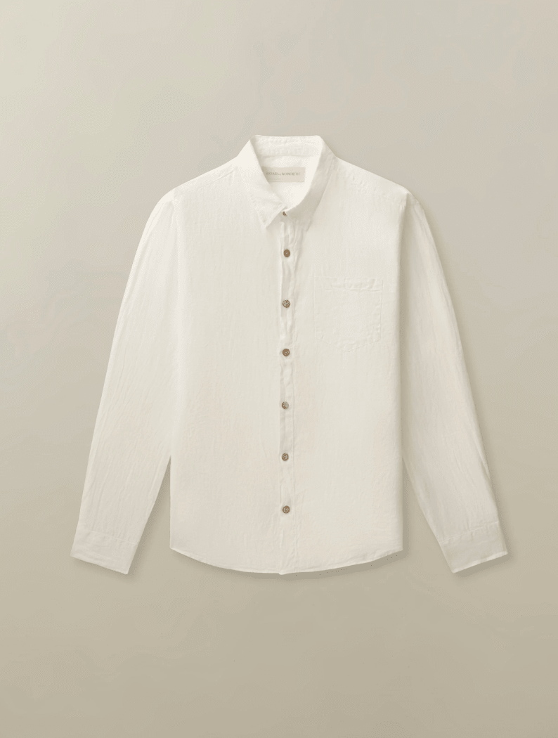 Accord Shirt in Garment Dyed Linen - Detour Boutiques