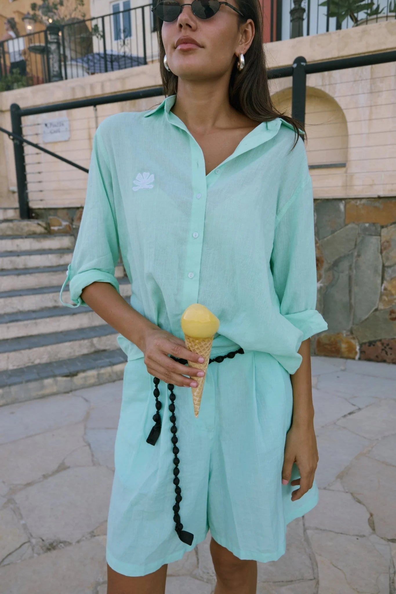 Arata Mint Shirt - Detour Boutiques