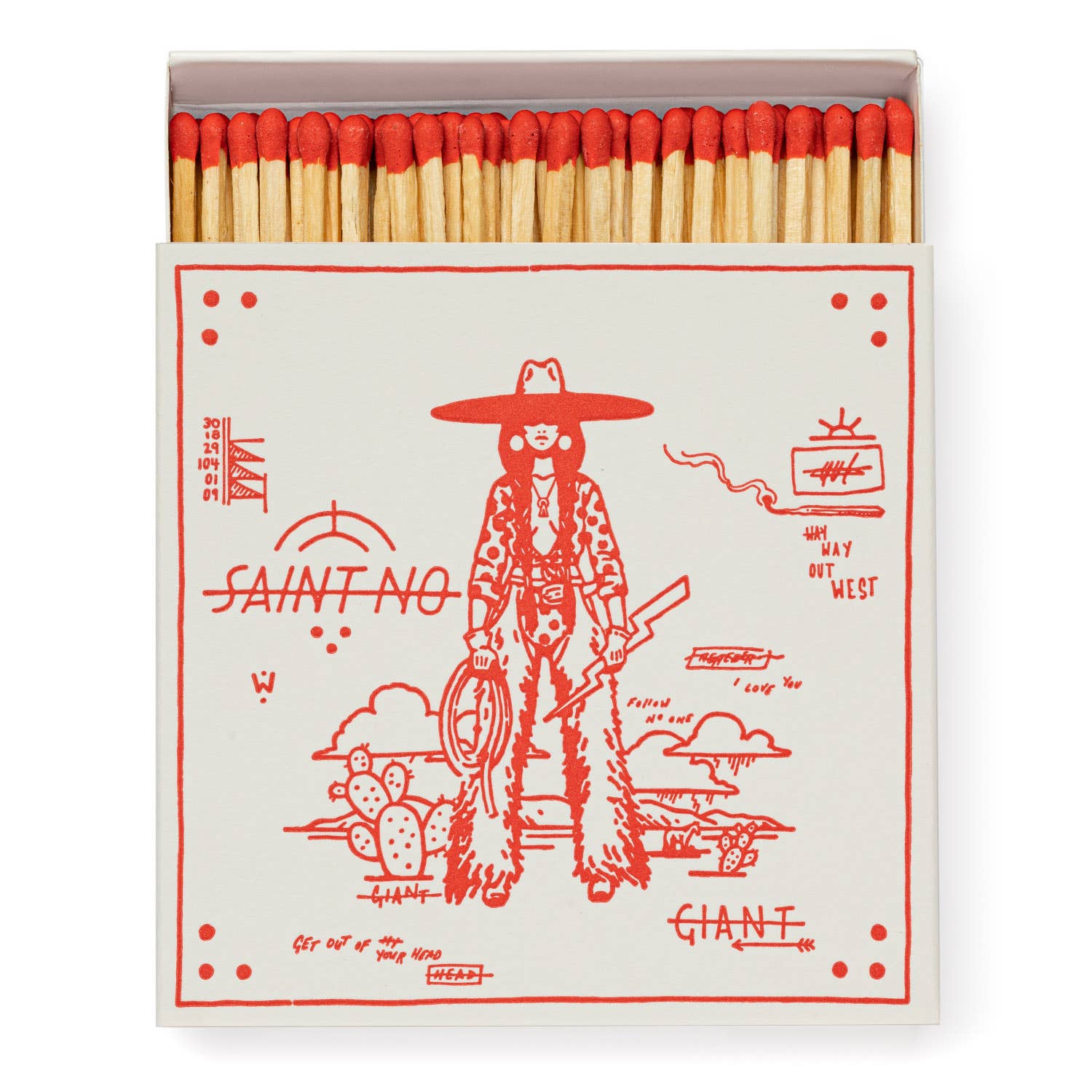 Archivist Gallery - Lightening Bolt | Square - Safety Matches - Detour Boutiques