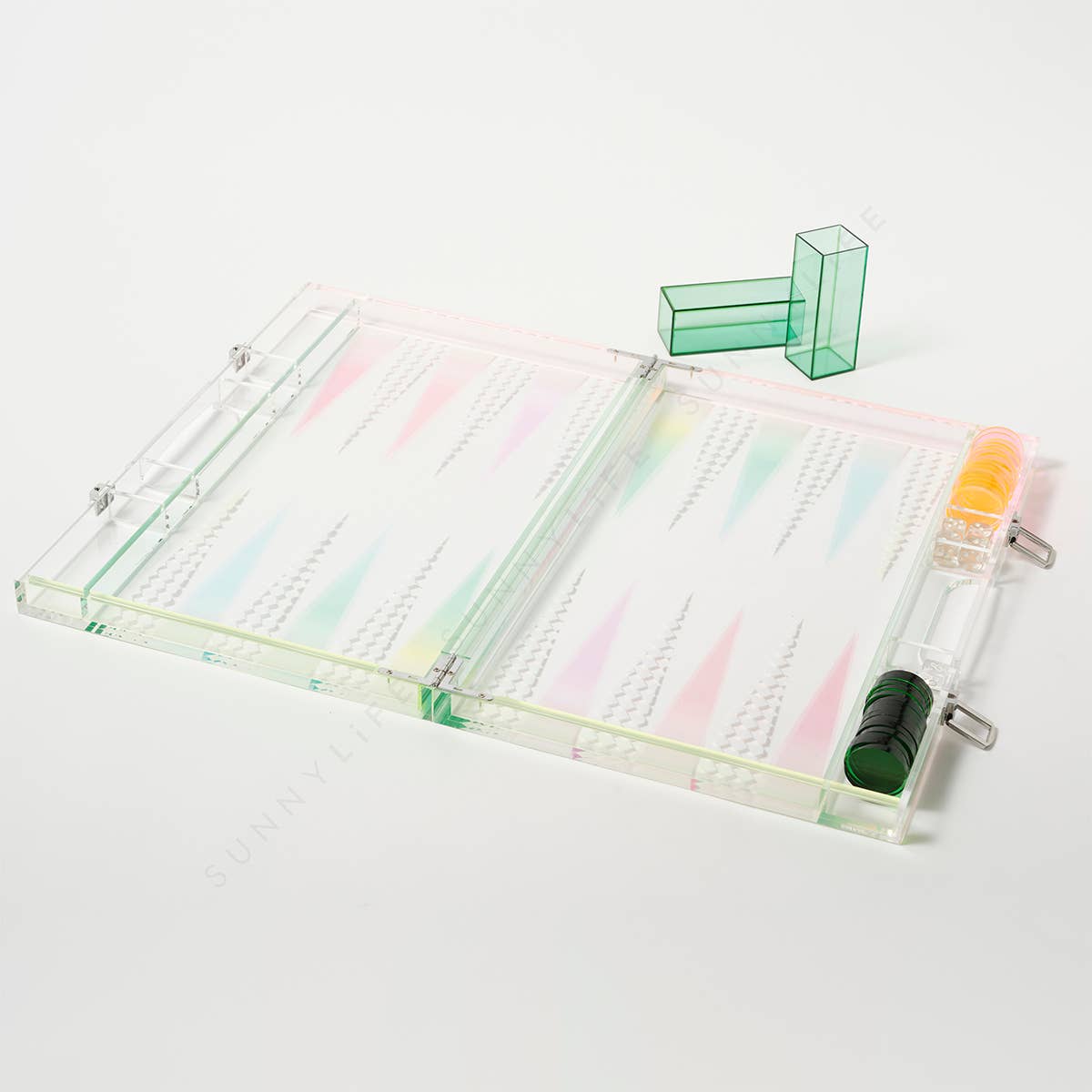 Sunnylife - Ombre Lucite Backgammon Sherbert
