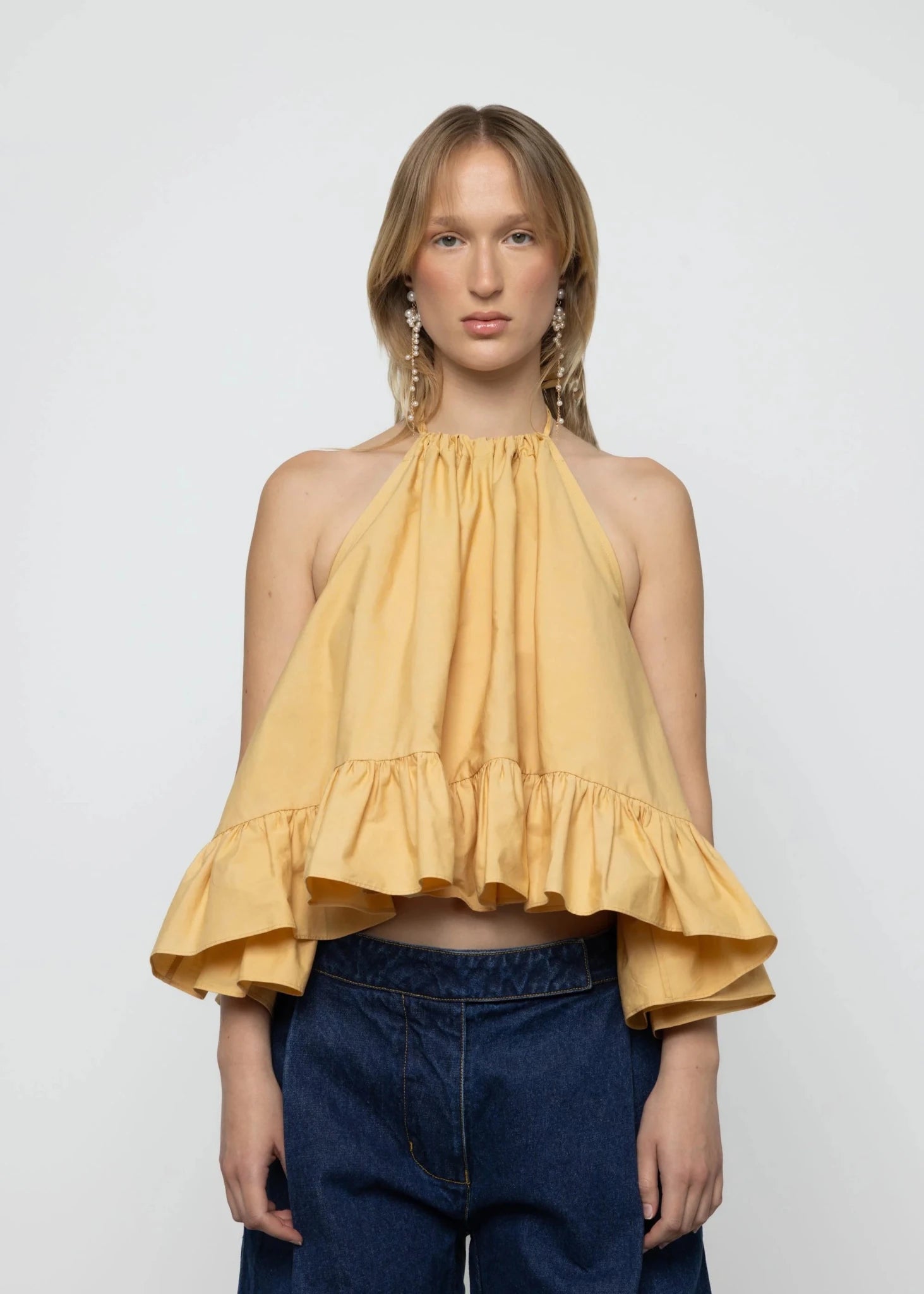Baby Doll Frill Hem Top - Detour Boutiques